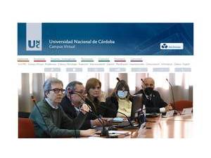 National University of Córdoba's Website Screenshot
