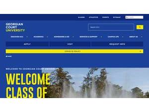 Georgian Court University's Website Screenshot