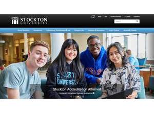 Stockton University's Website Screenshot