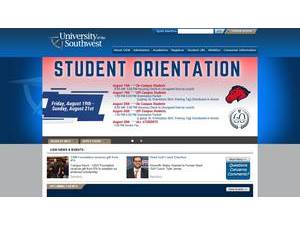 University of the Southwest's Website Screenshot