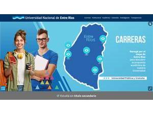 National University of Entre Ríos's Website Screenshot