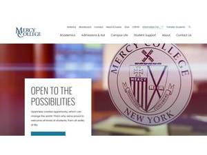 Mercy University's Website Screenshot