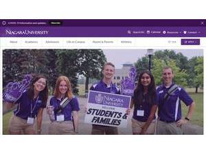 Niagara University's Website Screenshot