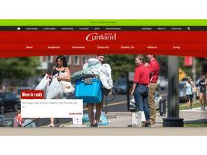 SUNY Cortland's Website Screenshot