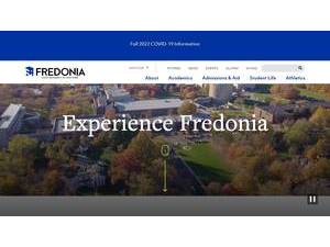 State University of New York at Fredonia's Website Screenshot