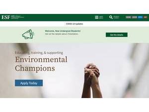 SUNY College of Environmental Science and Forestry's Website Screenshot