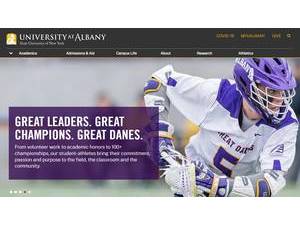 University at Albany, State University of New York's Website Screenshot