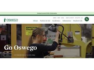 State University of New York at Oswego's Website Screenshot