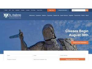 St Andrews University's Website Screenshot
