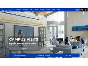 University of North Carolina at Asheville's Website Screenshot