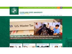 Cleveland State University's Website Screenshot