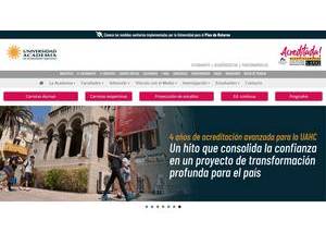 Autonomous University Academy of Christian Humanism's Website Screenshot
