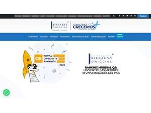 Universidad Bernardo O'Higgins's Website Screenshot