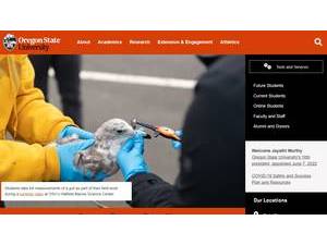 Oregon State University's Website Screenshot