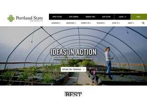 Portland State University's Website Screenshot