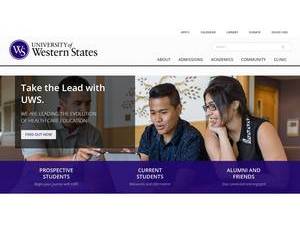 University of Western States's Website Screenshot