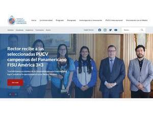Pontifical Catholic University of Valparaíso's Website Screenshot