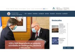Catholic University of the North's Website Screenshot