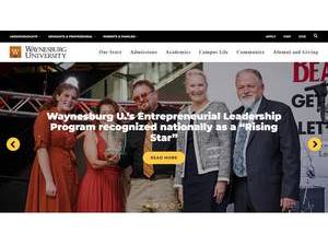 Waynesburg University's Website Screenshot