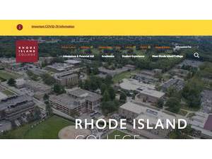 Rhode Island College's Website Screenshot