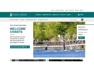 Coastal Carolina University's Website Screenshot