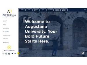 Augustana University's Website Screenshot