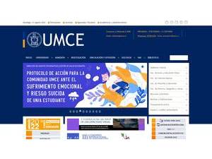 Universidad Metropolitana de Ciencias de la Educación's Website Screenshot