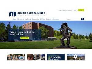 South Dakota School of Mines and Technology's Website Screenshot