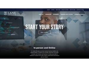 Lane College's Website Screenshot