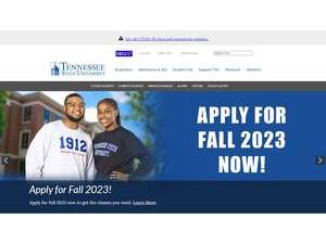 Tennessee State University's Website Screenshot
