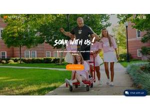The University of Tennessee at Martin's Website Screenshot