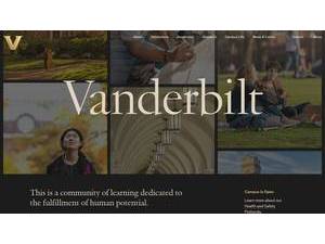 Vanderbilt University's Website Screenshot