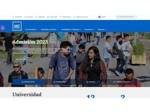 University of Antofagasta's Website Screenshot