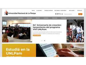 National University of La Pampa's Website Screenshot