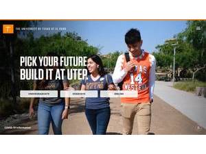 The University of Texas at El Paso's Website Screenshot
