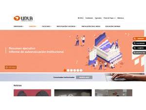 University of Las Américas's Website Screenshot