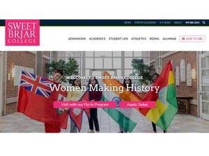 Sweet Briar College's Website Screenshot