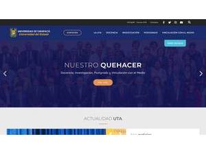 University of Tarapacá's Website Screenshot