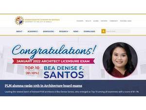 University of the City of Manila's Website Screenshot