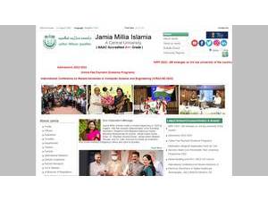 जामिया मिलिया इस्लामिया's Website Screenshot
