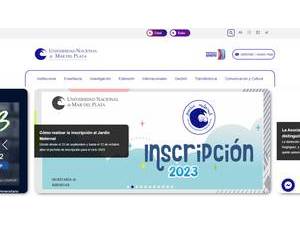 National University of Mar del Plata's Website Screenshot