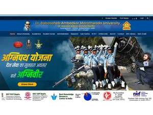 Dr. Babasaheb Ambedkar Marathwada University's Website Screenshot
