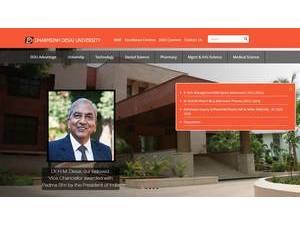 Dharmsinh Desai University's Website Screenshot