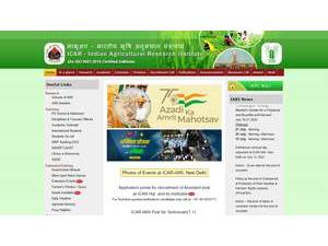 भारतीय कृषि अनुसंधान संस्थान's Website Screenshot