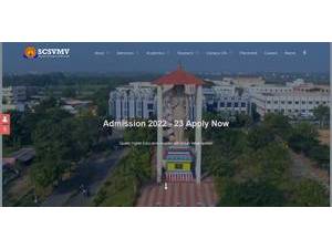 SCSVMV University's Website Screenshot