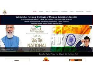 Lakshmibai National Institute of Physical Education's Website Screenshot