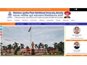 M.J.P. Rohilkhand University's Website Screenshot