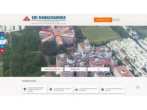 Sri Ramachandra Institute of Higher Education and Research's Website Screenshot