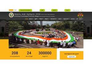 Visvesvaraya Technological University's Website Screenshot