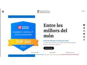 Universidad de Barcelona's Website Screenshot